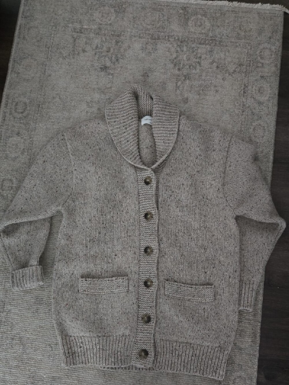 Aritzia Wilfred Free Backyard Cardigan Size XS Color Light Taupe